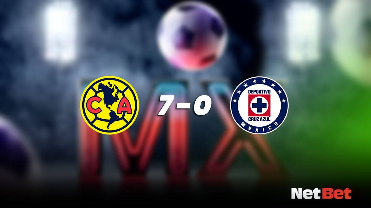 América vs Cruz Azul 7 a 0